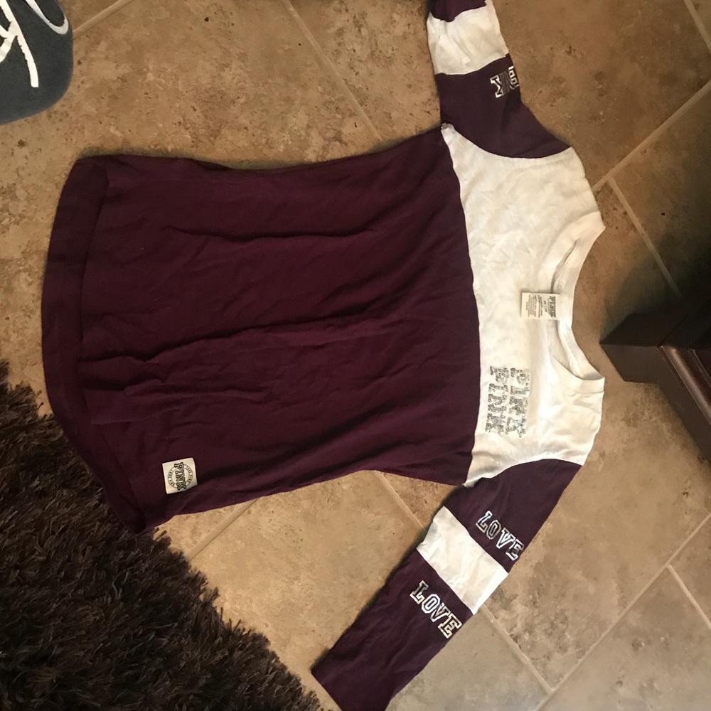 Pink long sleeve tee